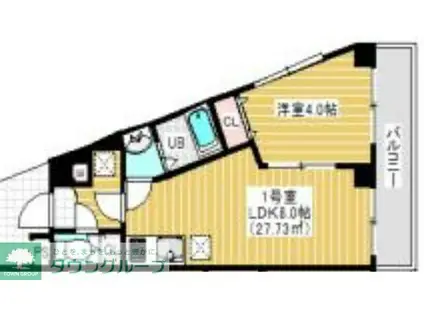 アルカンシエル柏(1LDK/3階)の間取り写真