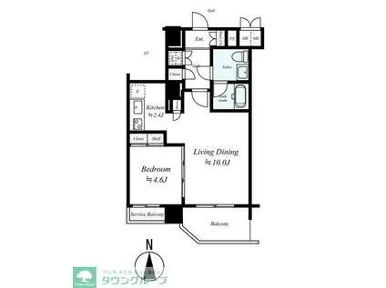メインステージパーク大山(1LDK/3階)の間取り写真