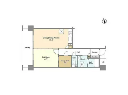 アーバンライフ目白駅前(1LDK/7階)の間取り写真