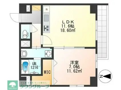 TS FIRTREE(1LDK/1階)の間取り写真