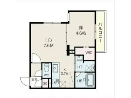 ALTUS南平岸(1LDK/3階)の間取り写真