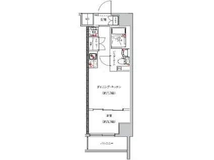 SAKURA AXIS NAKAITABASHI(1DK/6階)の間取り写真