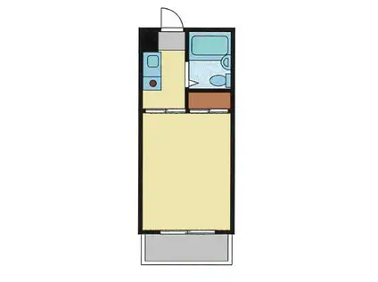 コアクレスト川口(1K/2階)の間取り写真