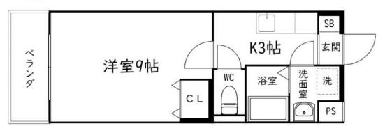 NAVONA(1K/1階)の間取り写真