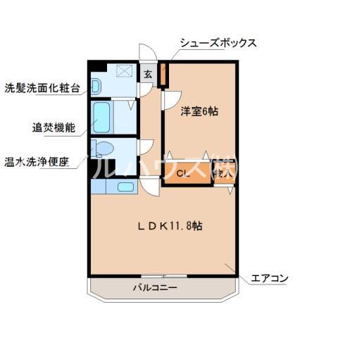メゾンドセレナ(1LDK/1階)の間取り写真