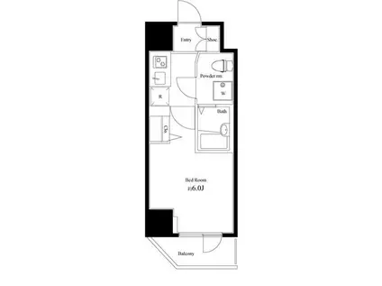 ハーモニーレジデンス池袋003(1K/8階)の間取り写真