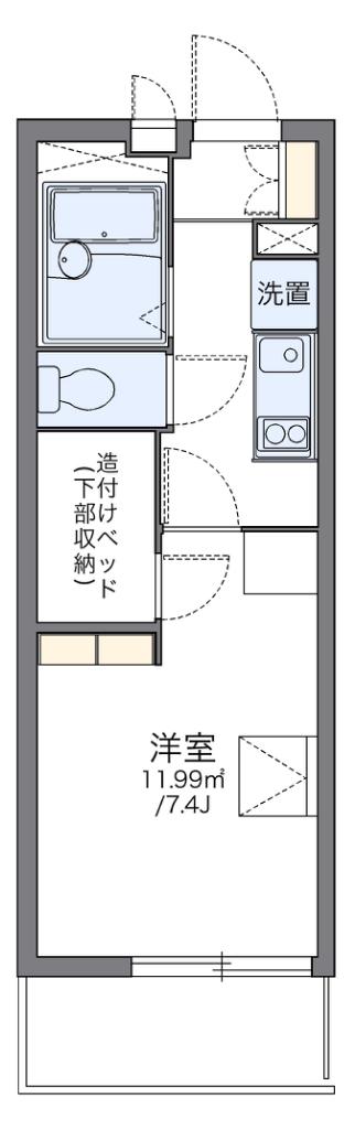 レオパレスアルタイル(1K/3階)の間取り写真