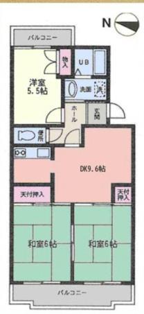 TOWAハイネス(3LDK/1階)の間取り写真