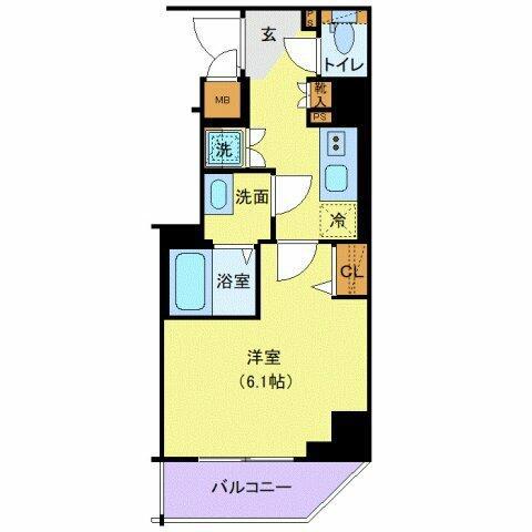 SHOKENRESIIDENCE横浜鶴見(1K/4階)の間取り写真