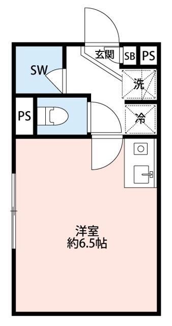 ルミエール荒川町屋(ワンルーム/3階)の間取り写真