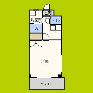 Mプラザ城東六番館(1K/9階)の間取り写真