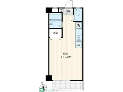 アビタシオン玉川(ワンルーム/3階)の間取り写真