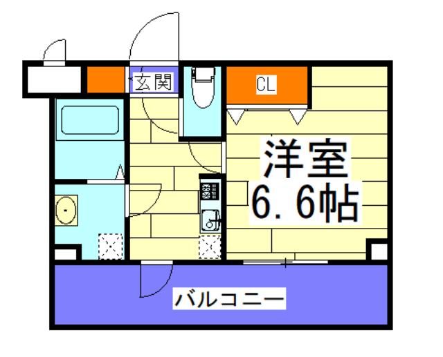 フェリシダ野江(1K/3階)の間取り写真