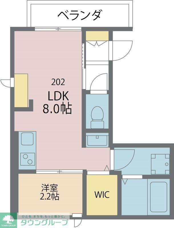 KING & PRINCESS 2番館(1LDK/1階)の間取り写真