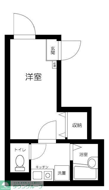HIDAMARI OHGI(1K/1階)の間取り写真