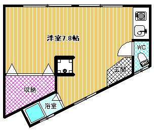 RHYTHM柏原(ワンルーム/3階)の間取り写真