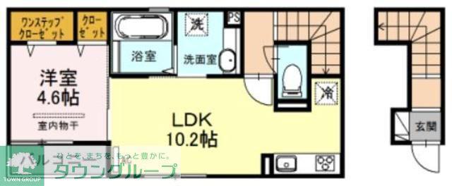 リリーグランジュ大宮Ⅱ(1LDK/2階)の間取り写真