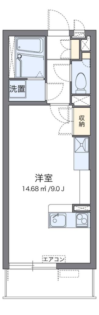 ミランダセレッソサード(ワンルーム/3階)の間取り写真