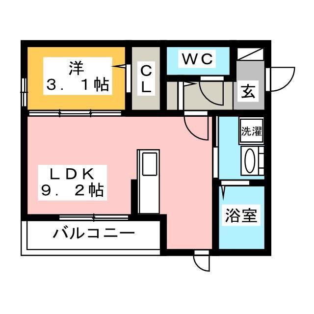 COTO・GRANTSコート・グランツ(1LDK/1階)の間取り写真