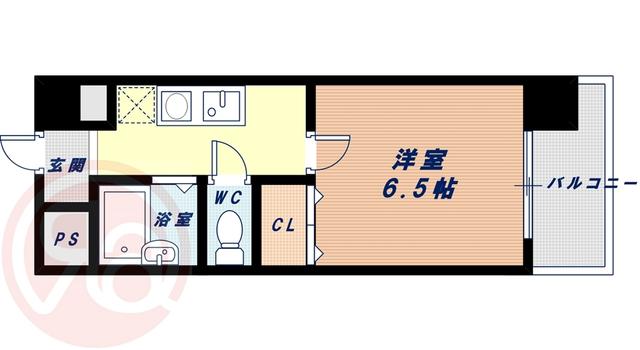 アクティ江之子島(1K/3階)の間取り写真