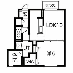 SUMIKA(1LDK/1階)の間取り写真