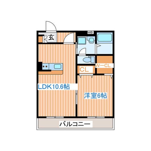 プライムレジデンス神明(1LDK/1階)の間取り写真