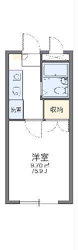 レオパレス新宿(1K/3階)の間取り写真