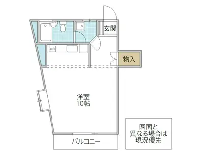 アーバンティ備前(ワンルーム/4階)の間取り写真