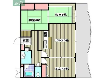 メゾンソフィア(3LDK/3階)の間取り写真