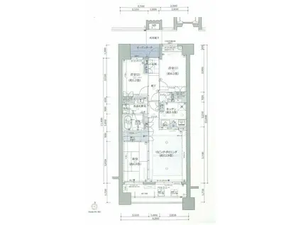 プラウド八乙女中央(3LDK/7階)の間取り写真