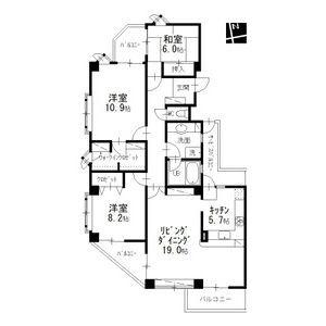 コート八事石坂(3LDK/3階)の間取り写真