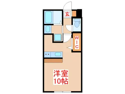 鹿児島市電谷山線 谷山駅(市電) 徒歩9分 5階建 築1年(ワンルーム/1階)の間取り写真