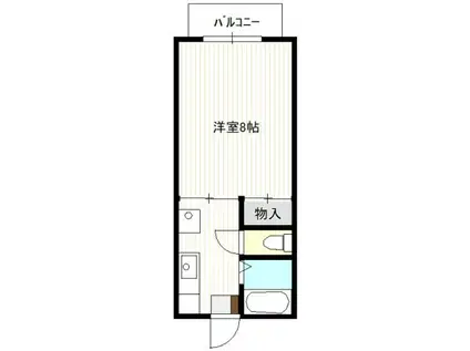 クリーンハウスコーポA棟(1DK/2階)の間取り写真