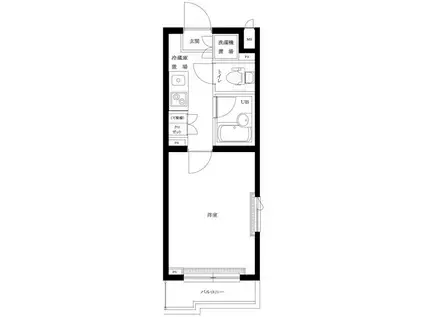 ルーブル荻窪伍番館(1K/2階)の間取り写真