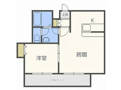 MAHALO OHASHI(1LDK/2階)の間取り写真