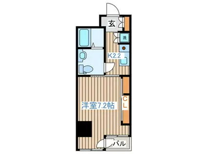 テック札幌(1K/5階)の間取り写真