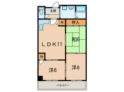 メゾンプルミエール(3LDK/3階)の間取り写真