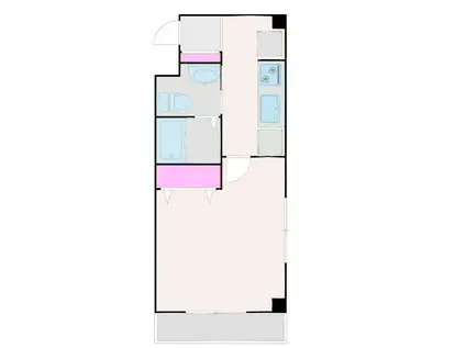 PALACE(1K/2階)の間取り写真