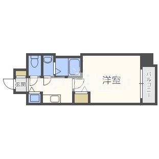 プレサンス梅田東アルファ(1K/4階)の間取り写真