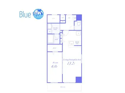 アルファスペース新横浜(1LDK/10階)の間取り写真