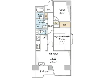 ファーストパレス与野本町(2LDK/2階)の間取り写真