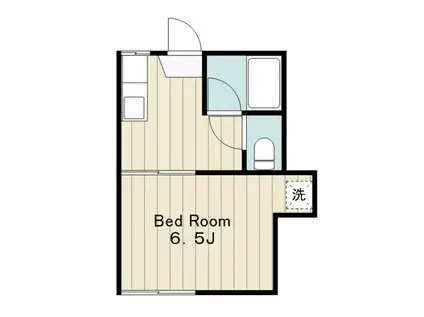 神崎ハイツ(1K/1階)の間取り写真