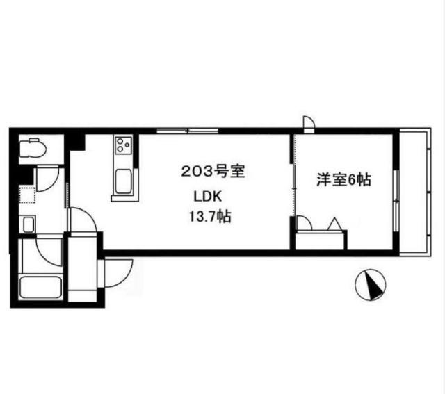 SHA MAISON BEARE(1LDK/2階)の間取り写真