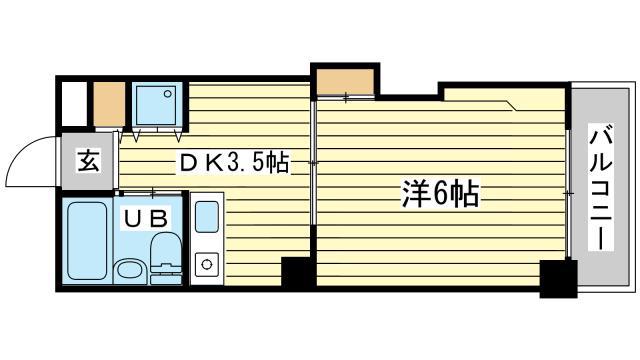 ベルトピア手柄II(1DK/2階)の間取り写真