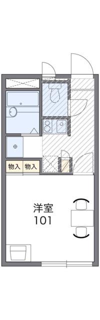 レオパレスみやびII(1K/2階)の間取り写真