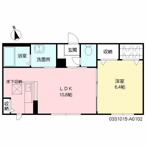 シャーメゾンS(1LDK/1階)の間取り写真