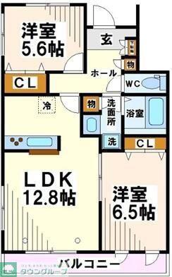 URBAN HOUSE(2LDK/3階)の間取り写真