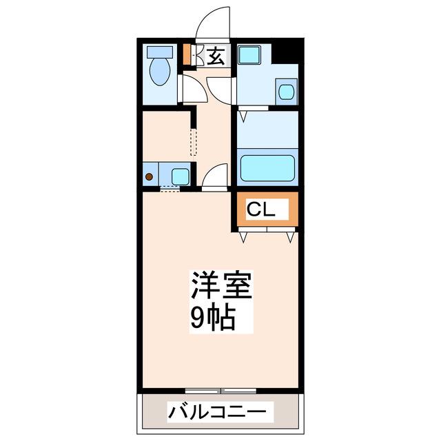 ドリームボックス(1K/1階)の間取り写真