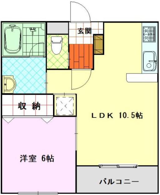 CEREZO (1LDK/2階)の間取り写真