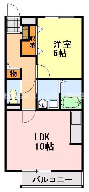 サンラルゴ(1LDK/2階)の間取り写真